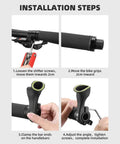 Ergonomic No Slip Bike Handlebar Ends for MTB and Road Cyclocross Bikes Extender Bar Ends Installation Steps