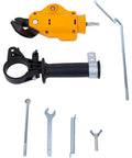 Industrial Precision Drill Nibbler Attachment For ION Lithium Power Tools with blade, adapter handle, and accessories for metal cutting.