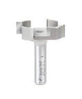 Carbide Tipped 1-1/2 Inch Spoilboard Surfacing Router Bit, 1/2 Inch Cutting Height, 1/2 Inch Shank, 2-1/2 Inch Overall Length shown front view