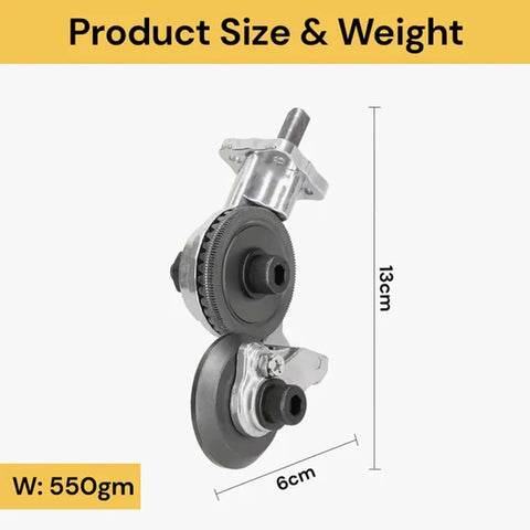 Electric Drill Plate Cutter Nibbler Attachment For Effortless DIY Friendly Cutting of Iron Steel Copper Aluminum, 13cm size
