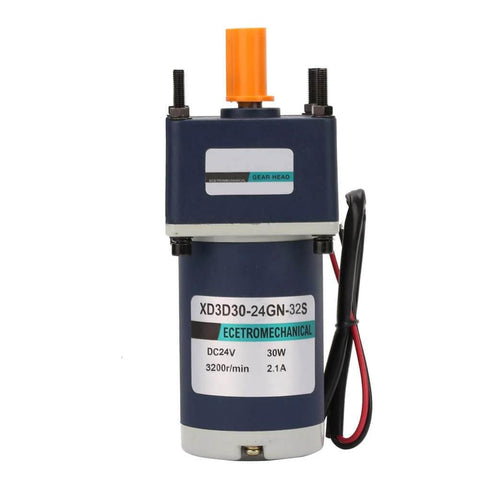 DC 24V 30W High Adjustable Speed Gear Motor With Metal Gear Permanent Magnet Drive For Precise Linear Motion Actuators Reduction 60 50 RPM