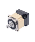 AB220 Helical Gear Precision Planetary Speed Reducer Fits Stepper Servo Motors, showing compact design and steel output shaft.
