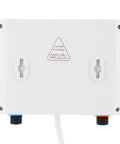 Back view of Built Different Under Sink Instant Water Boiler And Tankless Electric Heater Crafted From Rugged Stainless Steel.