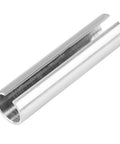 Five Eighths To Three Quarters Inch Shaft Adapter Reducer Sleeve Bushing For Gas Engine Pulleys, steel construction, close-up.