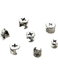 Locking Cam Lock Rock-Solid Eccentric Wheel Three-In-One Connector Nut, carbon steel, for furniture, cabinets, 10-15mm system