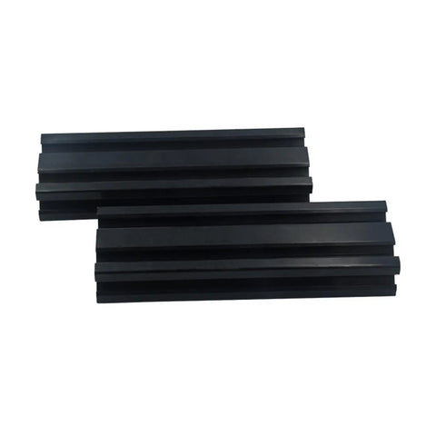 Two Pack Aluminum 2040 V Slot Extrusion Frame Black Anodized European Standard 650mm For CNC And 3D Printer Parts