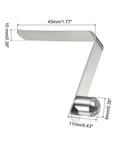 Hella Durable Manganese Steel Push Button Spring Clip 11X9mm with dimensions shown, ideal for camping tents and awnings.