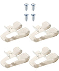 Heavy Duty Steel Belt Clip Hooks For Drill Drivers With Screws Rugged Tool Belt Clips For Secure On Site Tool Carry Rust Resistant Durable Replacement Clips That Stand Up To Tough Worksites, 4-pack steel clips with screws