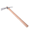 Stainless Steel Pickaxe Mattock For Gardening And Outdoor Work Handheld Tool For Planting Landscaping Camping And All In One Go To Rust Resistant Workhorse Ice Axe with wooden handle