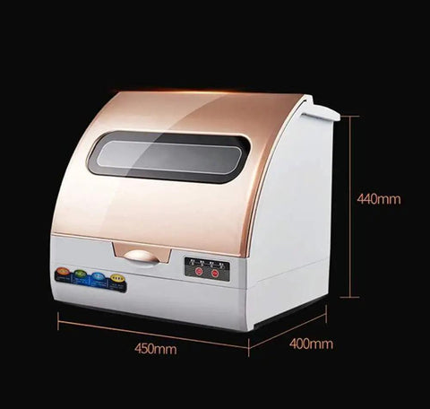 Compact Countertop Dishwasher Space Saving Mini Washer And Dryer With Smart Dual Cycle Controls Apartments Homes side view showing dimensions.
