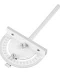 TRUTOPWAY miter angle protractor with aluminum body and 180° scale for table saws.