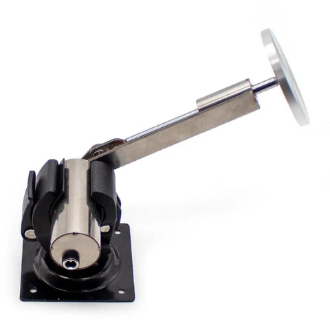 No Sweat 12V Mini Telescopic Linear Actuator With 39Mm Stroke And Adjustable Speed Drive mounted on a base, showcasing aluminum connector.