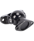 Marine Grade Magnetic Door Catch For Boats And RVs, 316 Stainless Steel, black finish, side angle view