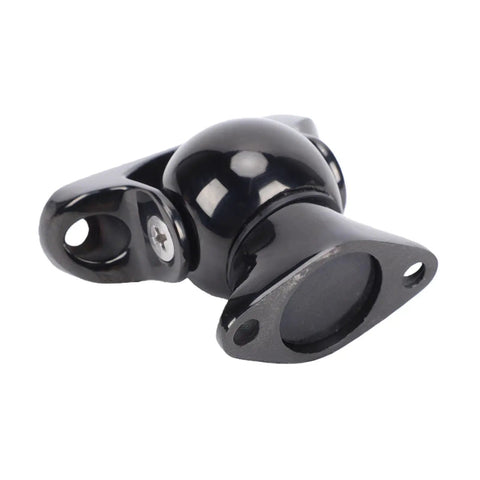 Marine Grade Magnetic Door Catch For Boats And RVs, 316 Stainless Steel, black finish, side angle view