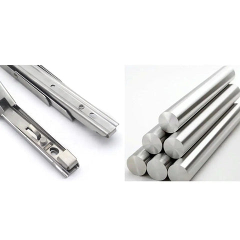 Stainless Steel Foldable Shelf Brackets Wall Mounted 2 Pack Triangle Corner Supports with Spring Loaded Mechanism components.