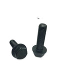 Grade 8 Flange Frame Bolts Black Three Eighths Inch Diameter By One Inch Length Fully Threaded 1000 Pack Durable Hardware