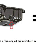 Oil pan with adapter and F106N FN Series Drain Valve With Long Nipple And Lever Clip For Quick Oil Changes