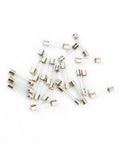 Scattered view of 100 Pieces Fast Blow Glass Fuse Kit 6x30mm Assortment 0.5A 1A 2A 3A 4A 5A 6A 8A 10A 15A 20A 25A 30A 250V Fuses