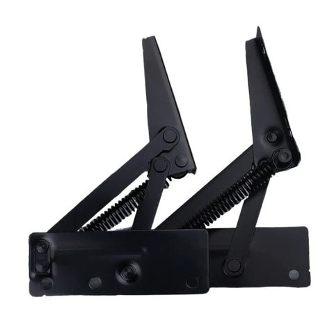 2 Pack Concealed Rotating Hinges For Cabinets And Sofas, 80 Degree Folding Lift Up Stay Top Support, heavy duty spring buffer hinge