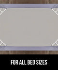 Patented Bed Sheet Holders With Circular Clips, Adjustable Elastic Fasteners And Metal Clips on bed corners, 4 Pack
