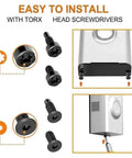 Doorbell Screws Replacement Kit With Four Types, 16 Or 20 Piece Set, T16 Short And Long, T5 Short And Long Security Screws installation guide