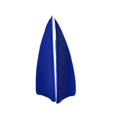 Dope Turkey Feather Arrow Fletching Vanes Kit 50 Pcs In 3 4 5 Inch Lengths Right Wing Shield Blue