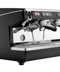 Side view of Appia Semi-Auto 2-Group Espresso Machine For High-Volume Shops With Cool-Touch Steam Wands Soft Infusion Durable Build.