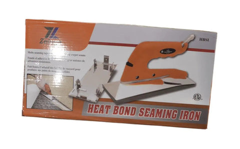 Box of 10 Inch 800 Watt Carpet Seaming Iron With Low Profile Comb Grooved Base Nonstick Coating Heat Shield ETL Listed