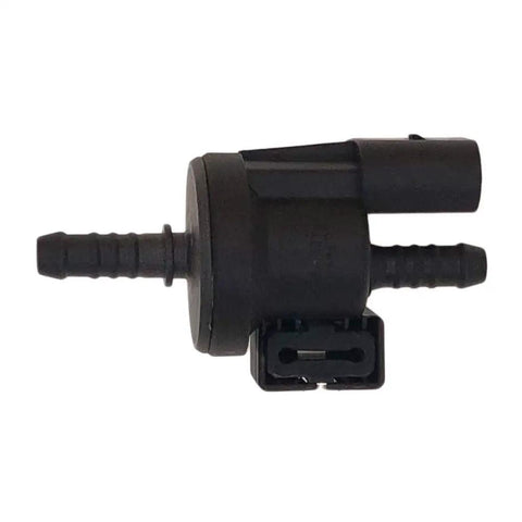 Side view of Plug And Play Canister Purge Valve Solenoid 06E906517A OEM Replacement For Volkswagen VW EOS Golf Jetta Passat Beetle Audi A3 A4 A6