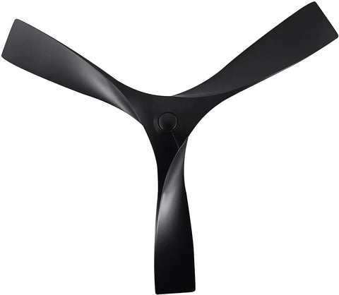 52 Inch Indoor DC Motor Ceiling Fan With 3 ABS Blades Remote Control ETL Listed Black Finish Ideal For Kitchen Bedroom Living Room Up To 400 Sq Ft Quiet Energy Efficient Modern Design