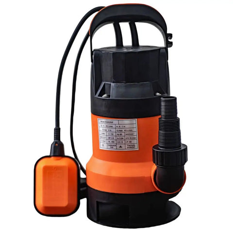 Heavy Duty 0.5HP Submersible Utility Water Pump Handling Clean And Dirty Fluids Smoothly, portable 110V for flooded basements and gardens.