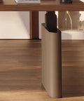 Solid Walnut Electric Standing Desk With Built In Charging Ports For Legit Smooth Height Adjustments And Pro Home Office Setup ergonomic leg design.