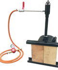 Single Burner Propane Blacksmith Forge With Brick Door 2600F Rated For Knife Making And Farrier Tools with ceramic fiber insulation