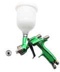 Top Shelf Air Spray Paint Gun Featuring A 1.3mm And 1.5mm Dual Nozzle Setup For Slick Varnish Coating And Smooth Finish Heavy Duty Gold Bodied Tool With Extra Grip Knockout Project Essential.