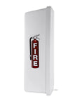 White Surface Mounted Fire Extinguisher Cabinet With Hammer Mount For 5 Lb Units side view showing fire safety design.
