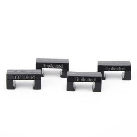 Zinc Alloy Sliding Rail And Toothed Gear Set For Industrial Robots High Precision Linear Motion Kit With Beefed Up Wear Components For DIY Robotics And Automation Projects, four black parts
