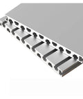 Hella Tough Anodized Aluminum Extrusion Profile 20X240Mm T Channel Rail for 3D Printers with visible t slots and smooth finish.