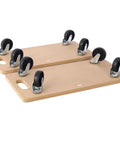 Beefy Heavy Duty Wood Furniture Mover Dolly With Wheels And Non Slip Pads 500 LB Capacity Portable Platform, MDF wood