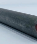 1018 Steel Round Bar 1 Inch By 12 Inch Cold Rolled Low Carbon Metal For DIY Fabrication Welding Forging Drilling Machining Cold Drawing And Heat Treating Single Piece Bar shown in dark gray