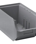 Grey open front storage bin, 150x235x125mm, part of Top Notch Pack of 24 Grey Open Fronted Storage Bins Designed to Keep Your Space Chill and Organized with Sweet Compact Size of 150 By 235 By 125 Millimeters Plus Legit 2 Year Guarantee.
