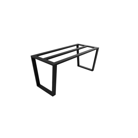 Beefy Heavy Duty Metal Table Frame For Granite Quartz Glass Tops, 660 Lb Capacity, 28 Inch Height, Industrial Style Base