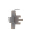 40Pcs Cabinet Door Hinge Restrictor Clips Soft Close Angle Limiter For 86 Degree Opening Durable Plastic Hinges Top View