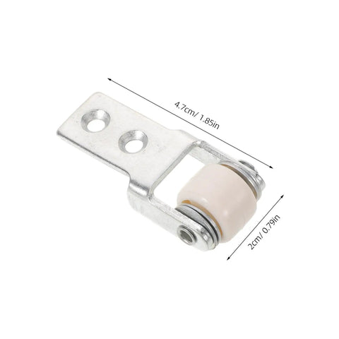 Six Pack Nylon Guide Wheels In Clean White For Furniture Track Systems And Drawer Hardware, 4.7cm by 2cm roller wheel.