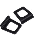 Heavy Duty Window Screen Lift Tabs Slip Free Black Plastic Pull Handles, curved design for easy grip and installation.