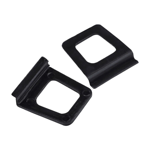Heavy Duty Window Screen Lift Tabs Slip Free Black Plastic Pull Handles, curved design for easy grip and installation.