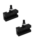 AXA 250-101 Quick Change Lathe Tool Post Holder For Turning And Facing 2 Pack on white background