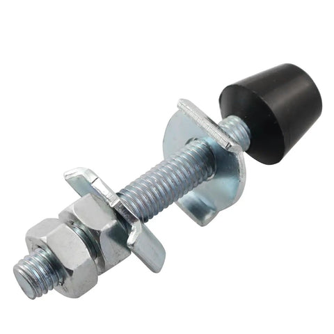Four Pack Rubber Head Toggle Clamps 70mm M8 Carbon Steel With Soft Pad Clamps, Round Spindle Tip, Heavy-Duty Wear-Resistant Metal, Ideal For Woodworking And Metalworking, Rock-Solid Grip And Precise Alignment, rubber head toggle clamp with M8 bolt and nuts