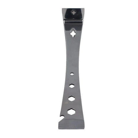 Hardened 3Cr13 Stainless Steel Pry Bar Tool Heavy Duty Flat Claw Bar With Chisel Tips And 4 Hex Holes For Woodworking Beekeeping Car Disassembly