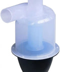 Heavy Duty Industrial Cyclone Dust Collector With 50Mm Hose Port, clear plastic design for effective debris separation and air filtration.