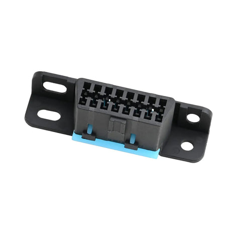 OBD II 16 Pin Female Replacement Wire Socket Connector Kit For Under Dash Install, J1962 Compliant OBD2 Port Shell Plug